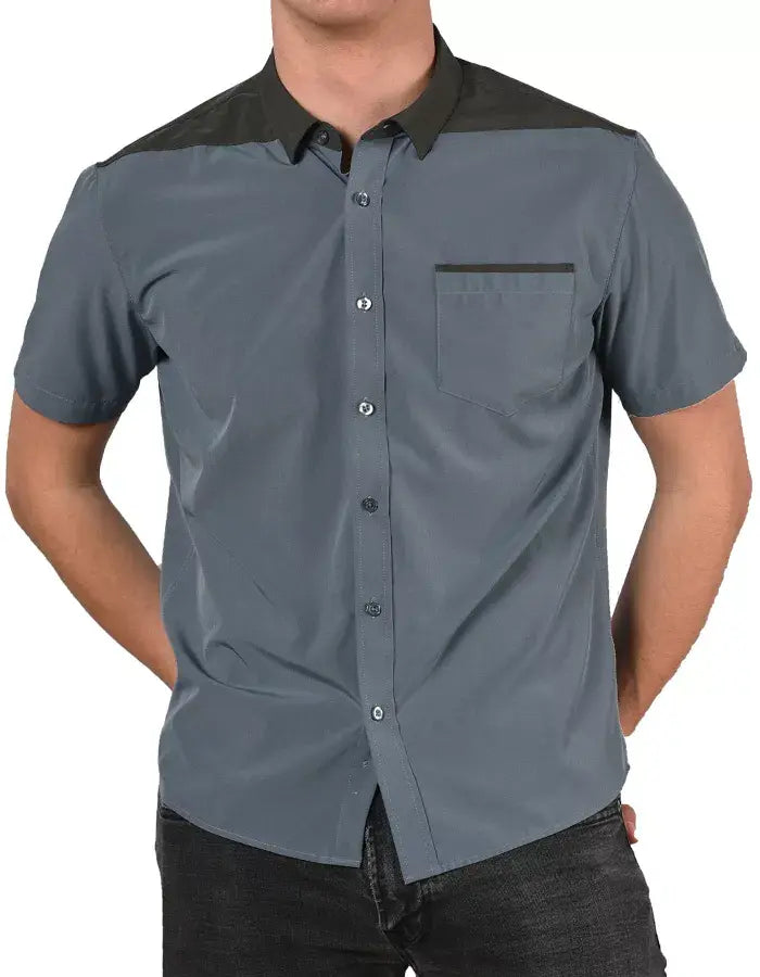 Short Sleeve "Point" Button-Up Spearpoint Apparel