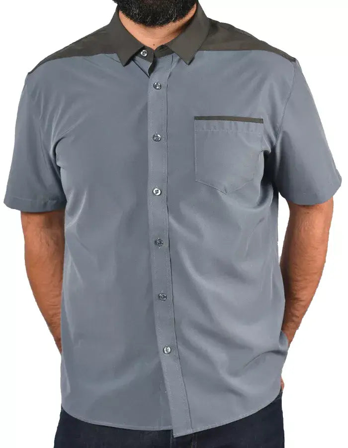 Short Sleeve "Point" Button-Up Spearpoint Apparel