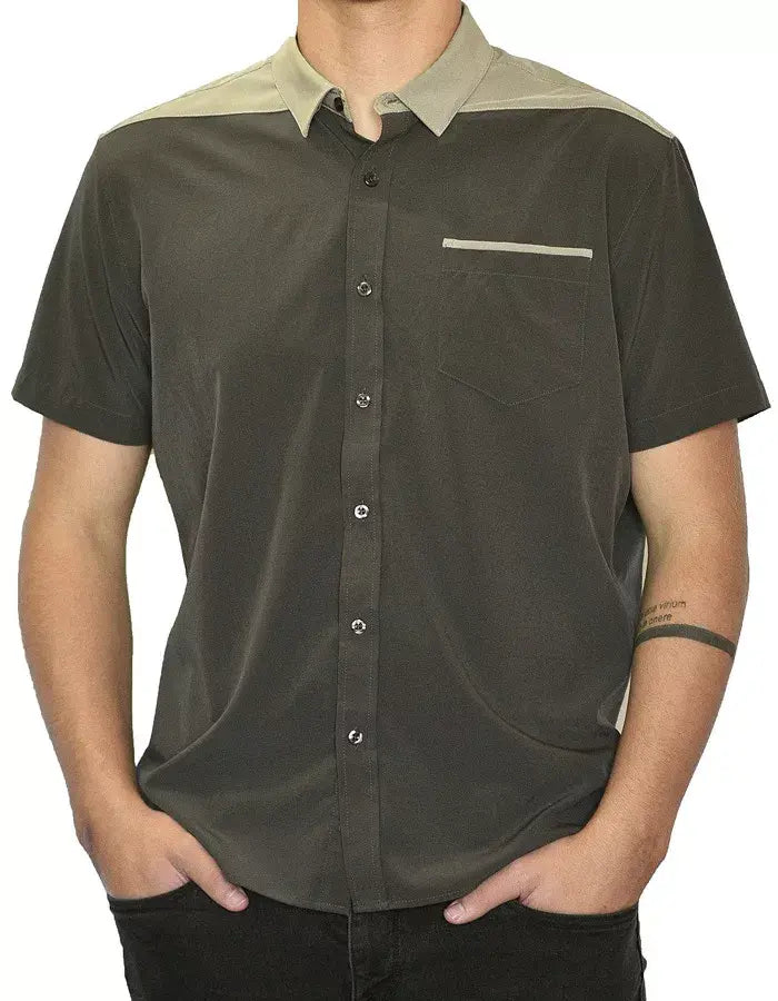 Short Sleeve "Point" Button-Up Spearpoint Apparel