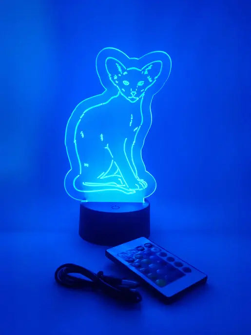 Shorthair Cat Lamp | Sphynx Cat Light | Gifts for Cat Lovers The 308 Collective