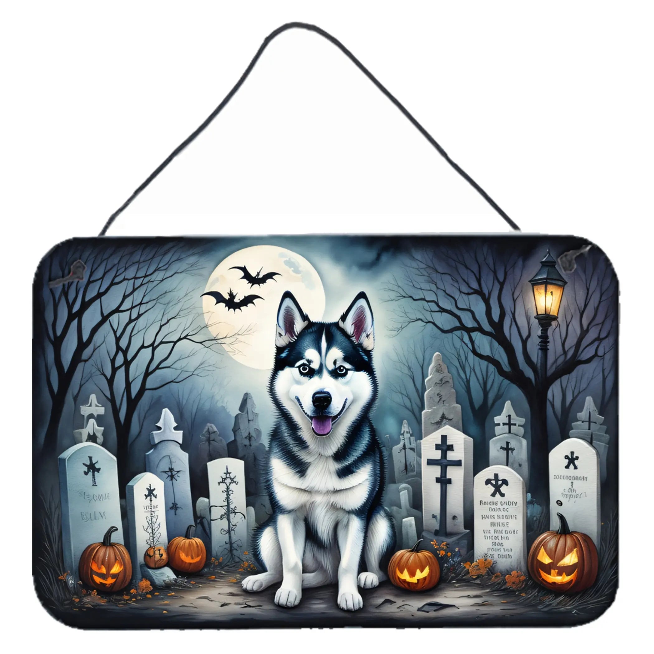Siberian Husky Spooky Halloween Wall or Door Hanging Prints Caroline's Treasures