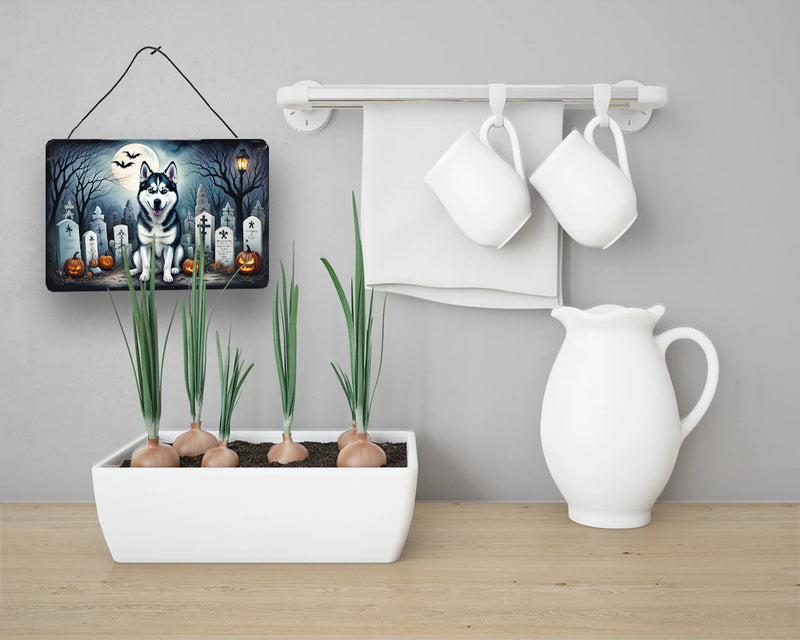 Siberian Husky Spooky Halloween Wall or Door Hanging Prints Caroline's Treasures