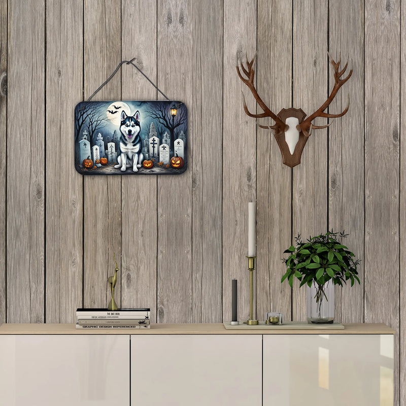 Siberian Husky Spooky Halloween Wall or Door Hanging Prints Caroline's Treasures