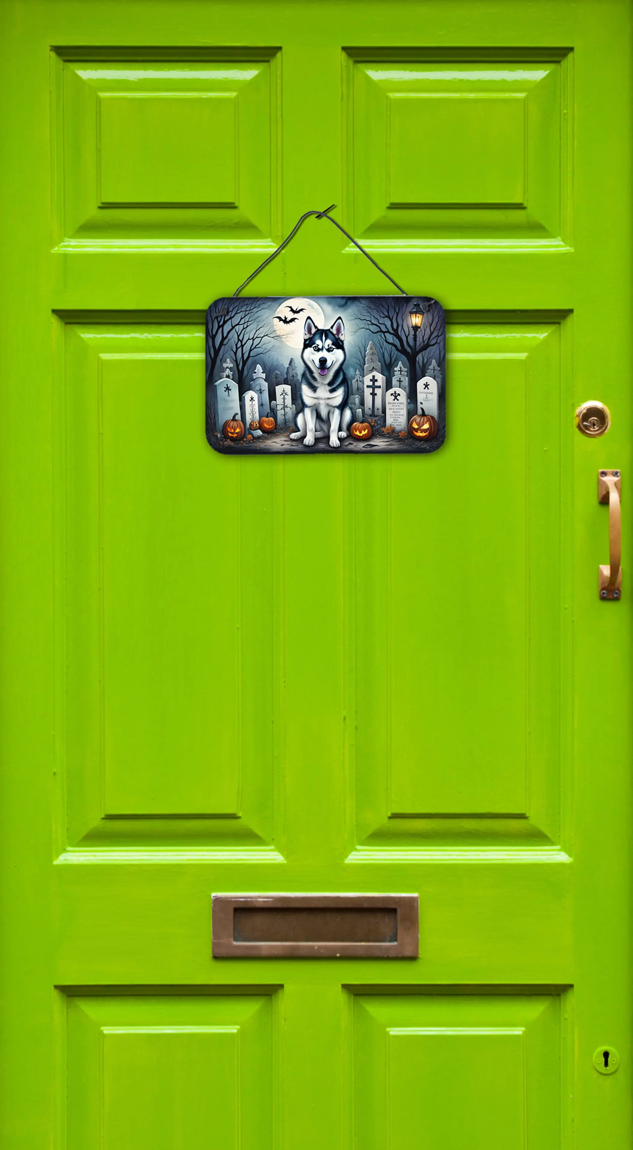 Siberian Husky Spooky Halloween Wall or Door Hanging Prints Caroline's Treasures