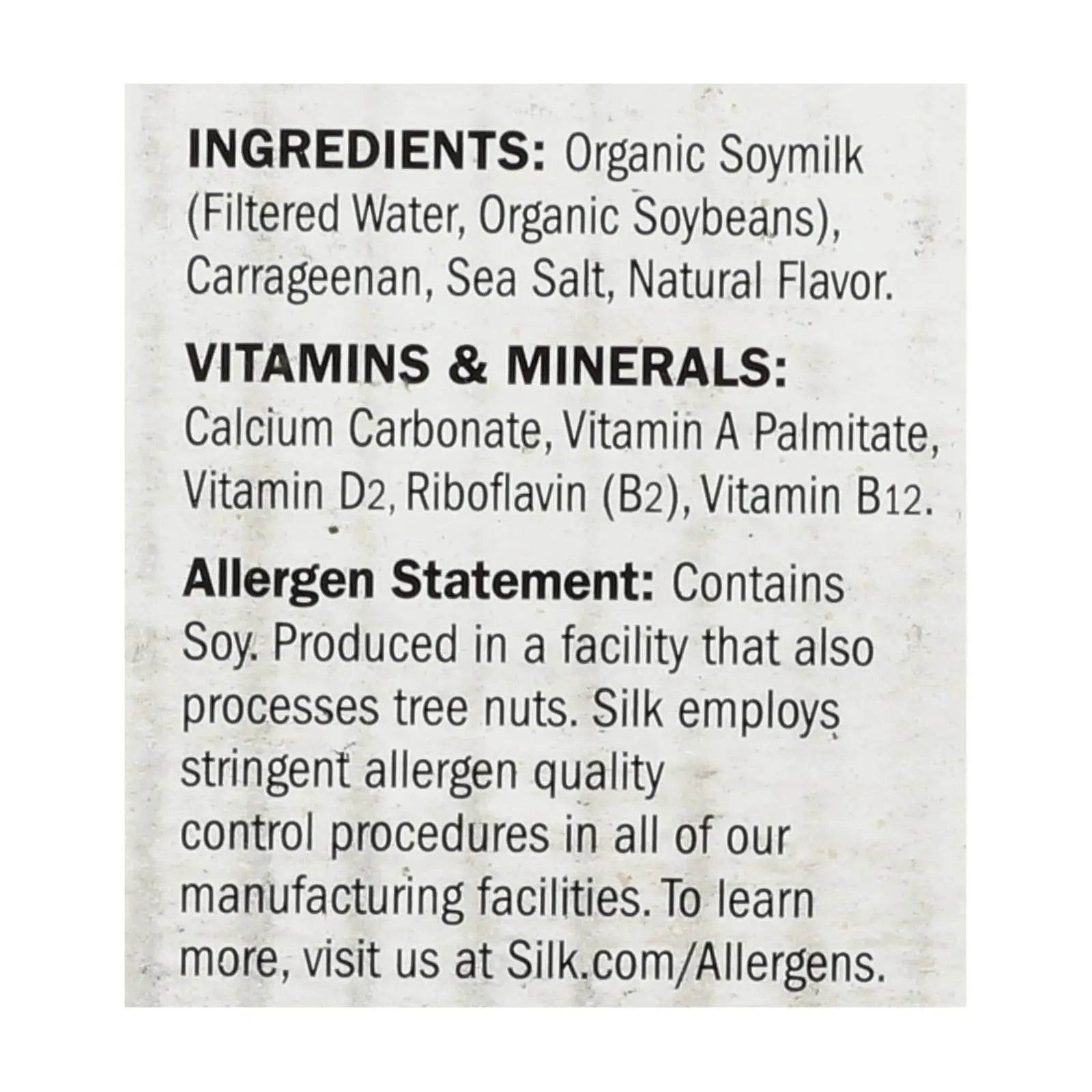 Silk Organic Soymilk - Unsweetened - Case Of 6 - 32 Fl Oz. Silk