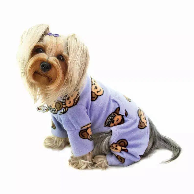 Silly Monkey Fleece Turtleneck Pajamas Klippo Pet