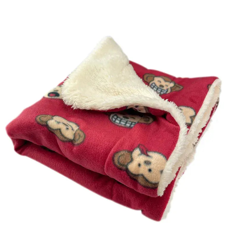 Silly Monkey Ultra-Plush Blanket - Burgundy Klippo