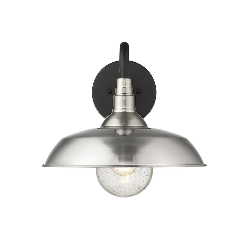 Silver And Black Seeded Dimmable Outdoor Hanging Light With Silver And Black Shades Homeroots Outdoor