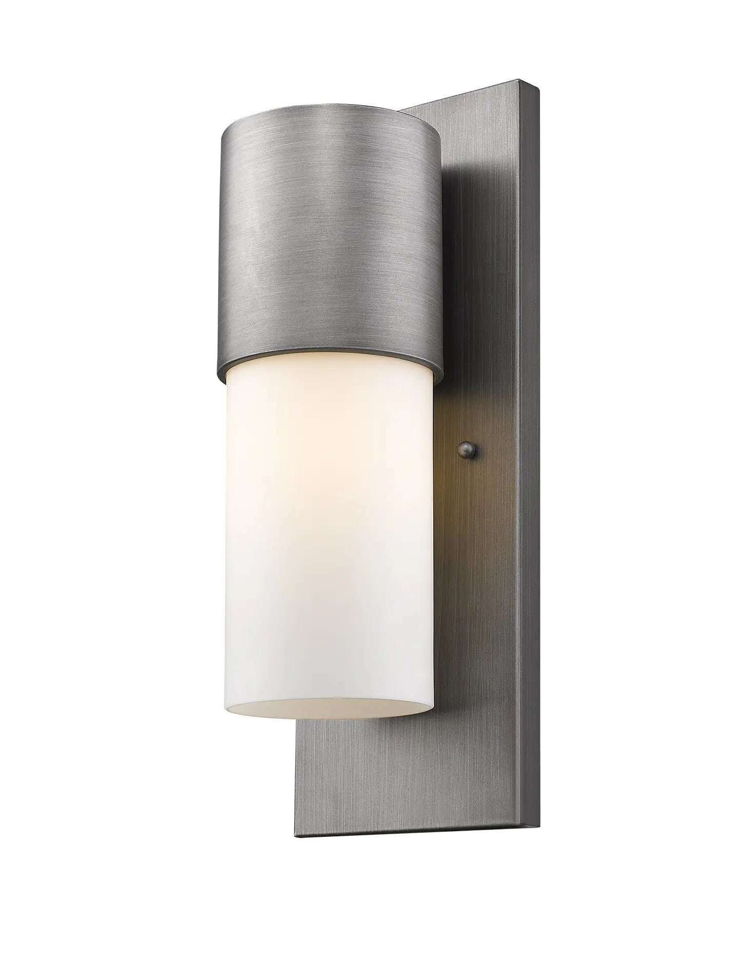 Silver And White Frosted Dimmable Outdoor Hanging Light With Silver And White Shades Homeroots Outdoor