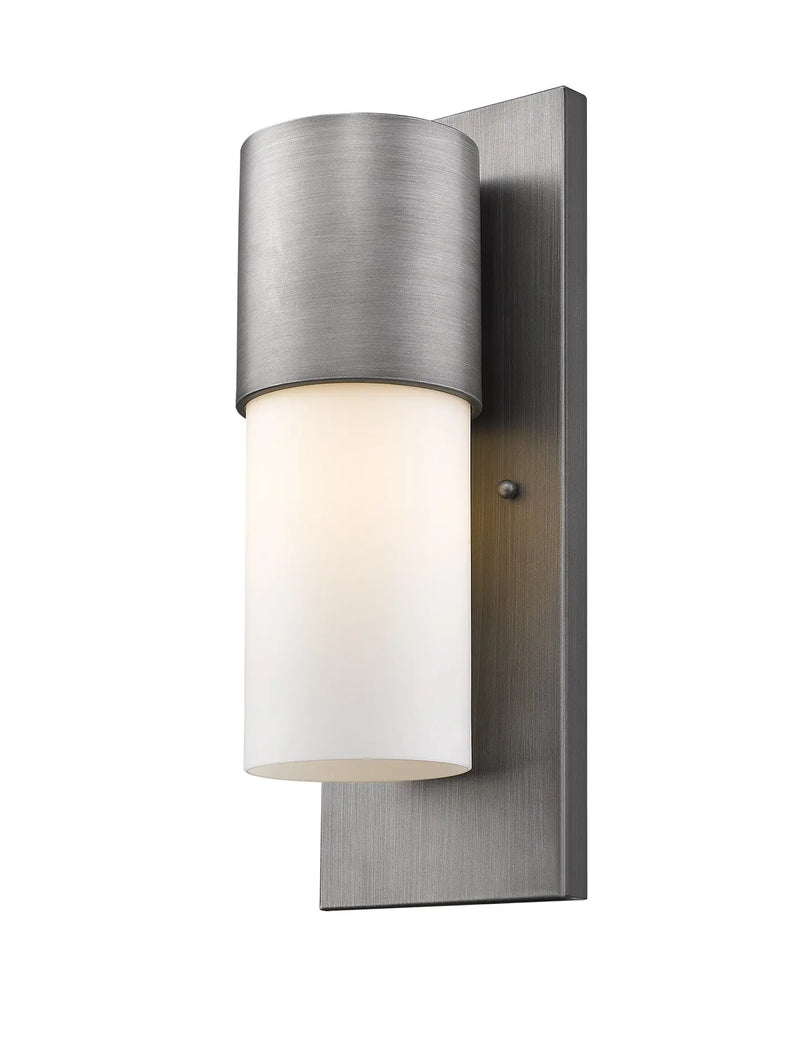 Silver And White Frosted Dimmable Outdoor Hanging Light With Silver And White Shades Homeroots Outdoor