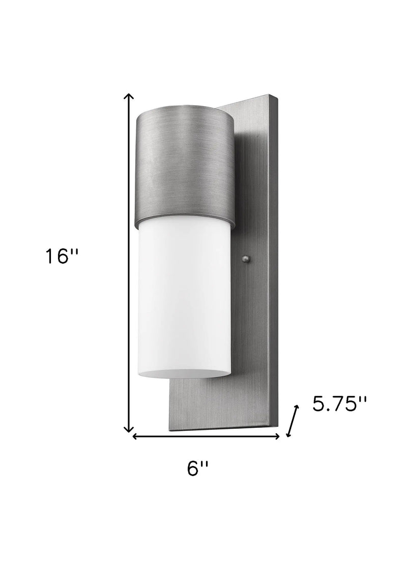 Silver And White Frosted Dimmable Outdoor Hanging Light With Silver And White Shades Homeroots Outdoor