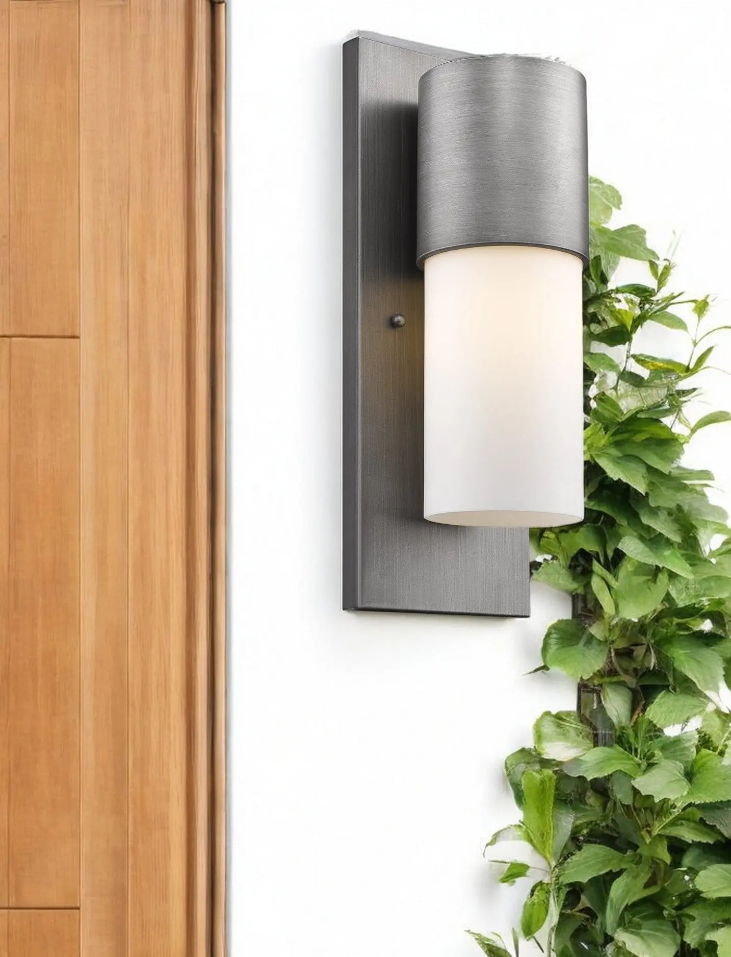 Silver And White Frosted Dimmable Outdoor Hanging Light With Silver And White Shades Homeroots Outdoor