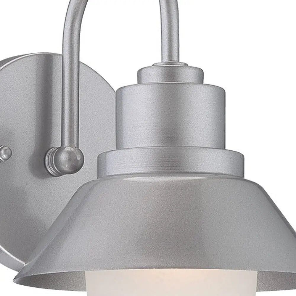 Silver And White Frosted Dimmable Outdoor Hanging Light With Silver And White Shades Homeroots Outdoor