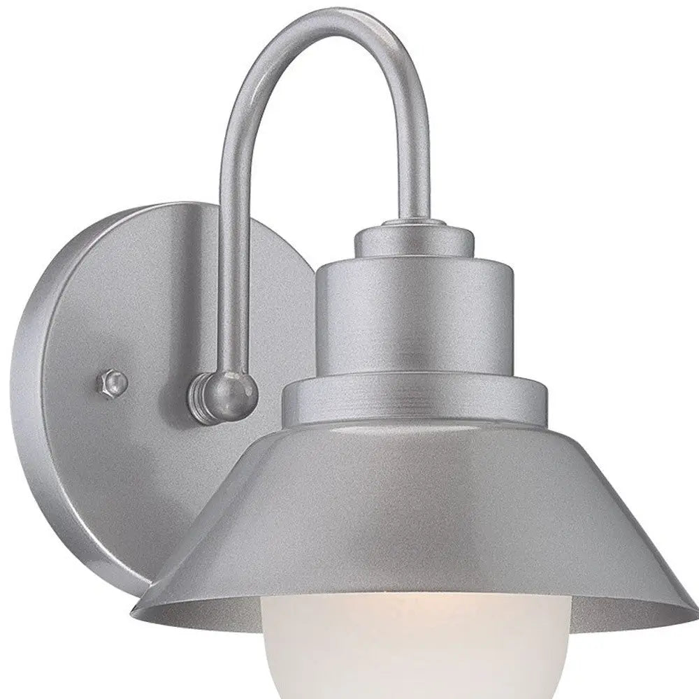 Silver And White Frosted Dimmable Outdoor Hanging Light With Silver And White Shades Homeroots Outdoor