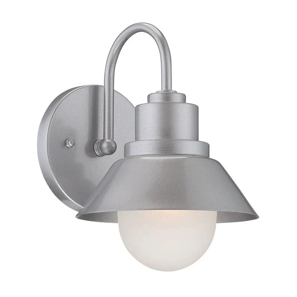 Silver And White Frosted Dimmable Outdoor Hanging Light With Silver And White Shades Homeroots Outdoor