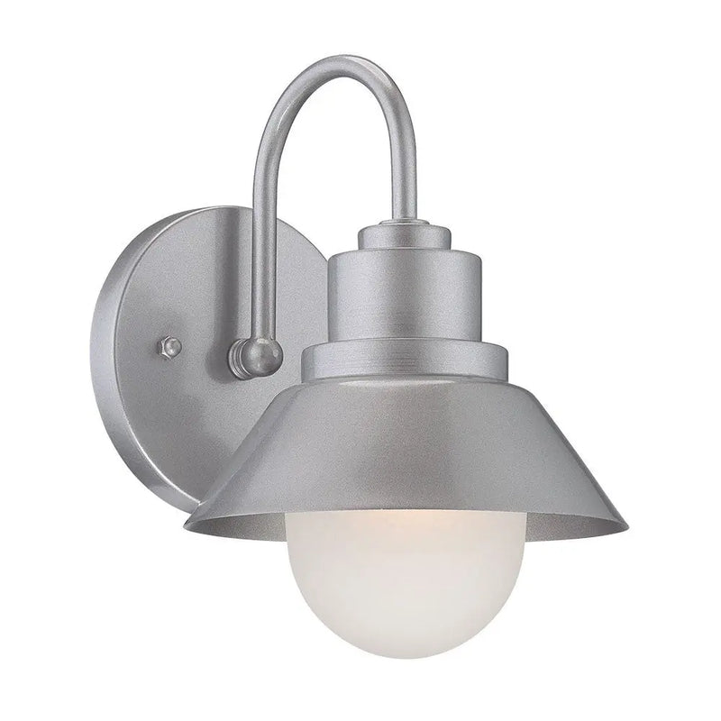 Silver And White Frosted Dimmable Outdoor Hanging Light With Silver And White Shades Homeroots Outdoor