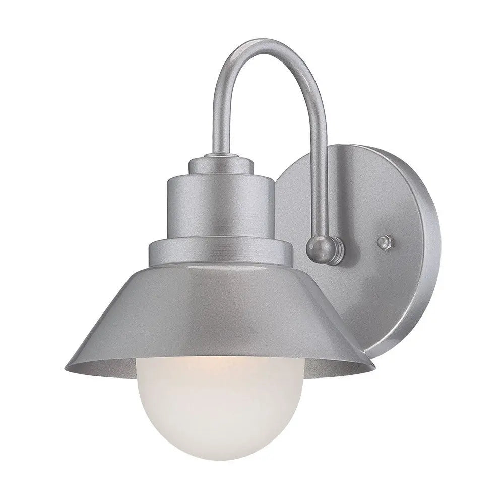 Silver And White Frosted Dimmable Outdoor Hanging Light With Silver And White Shades Homeroots Outdoor