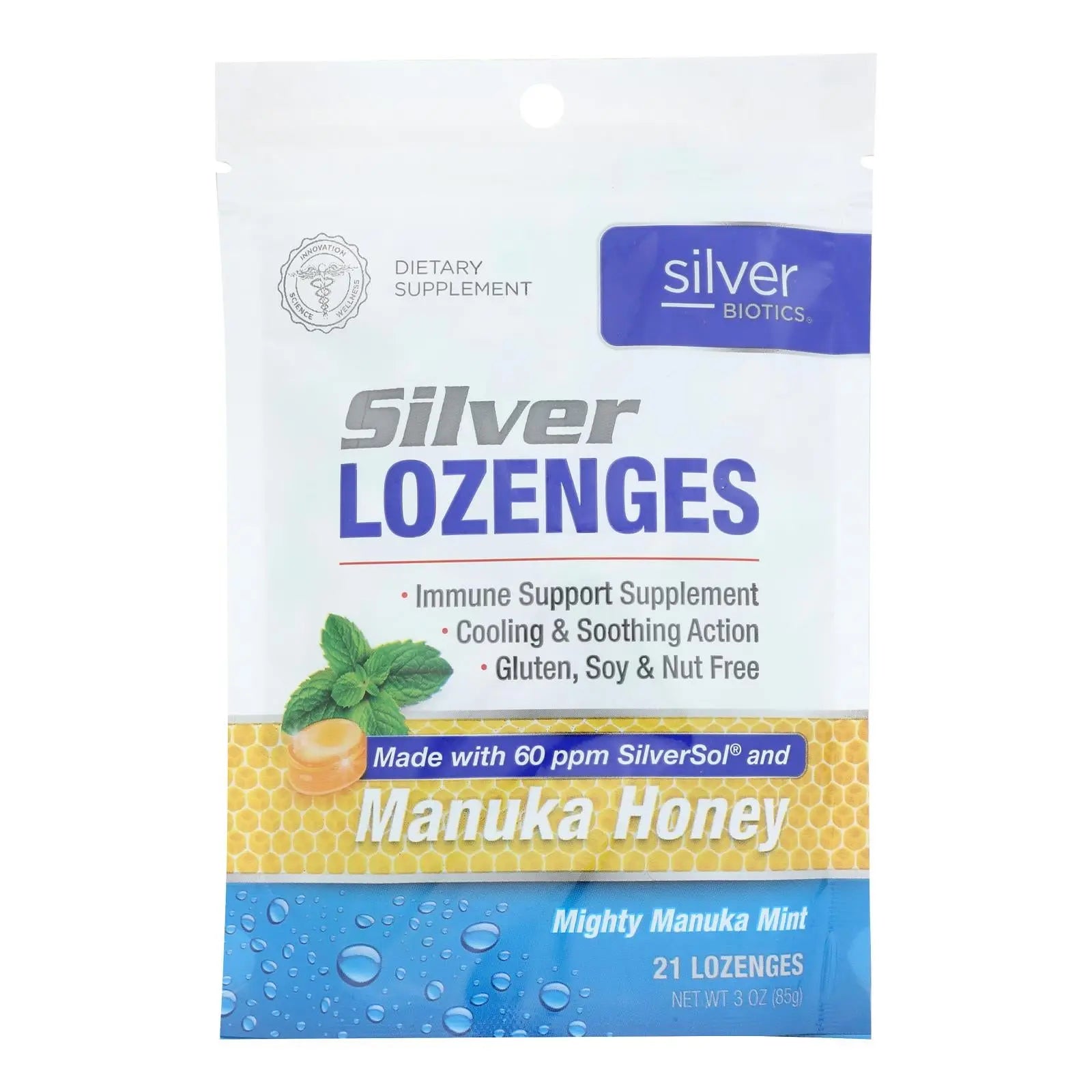 Silver Biotics - Lozenges W/manuka Honey - 1 Each-21 Ct Silver Biotics