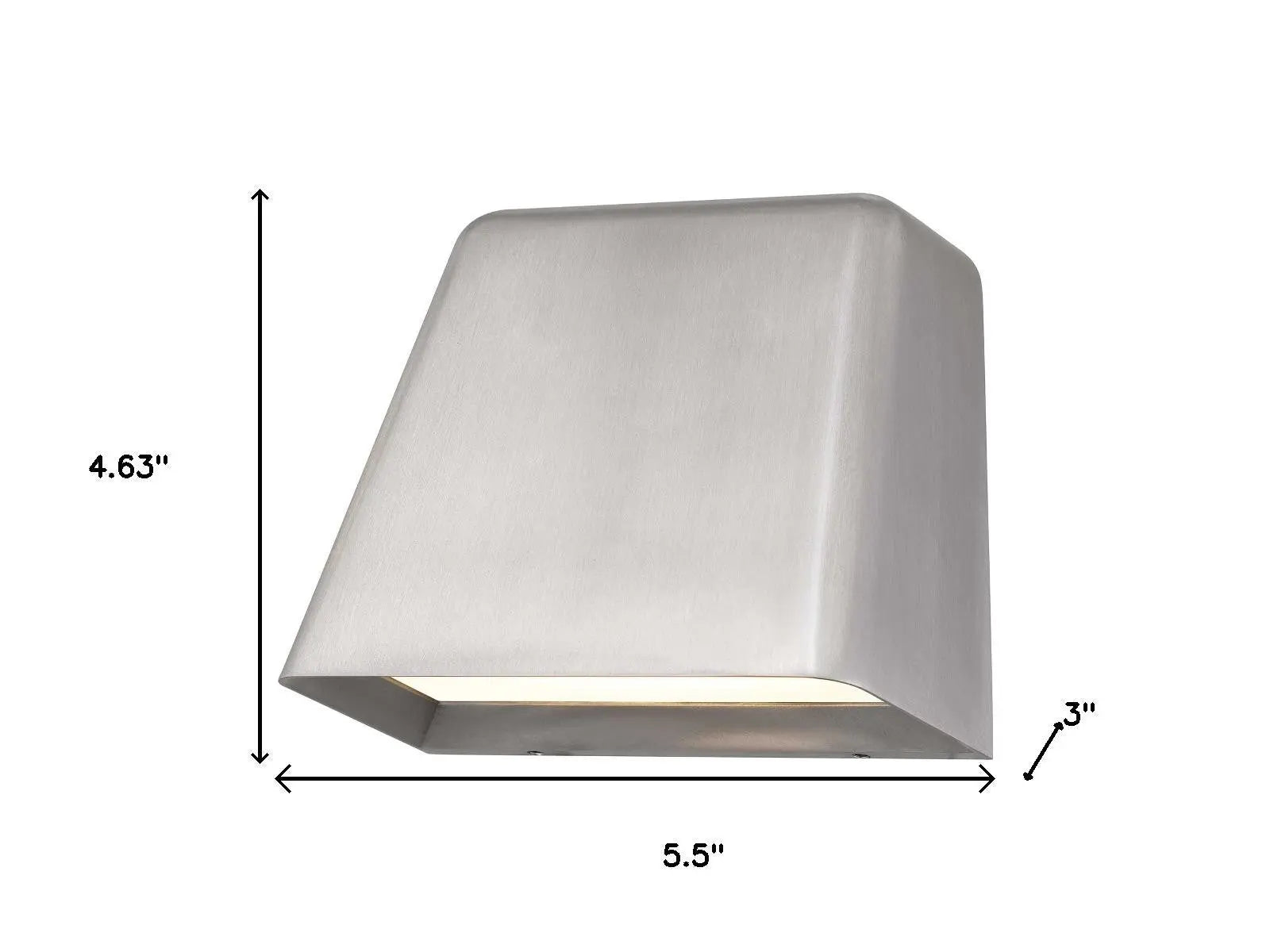 Silver LED Dimmable Outdoor Hanging Light Homeroots Outdoor