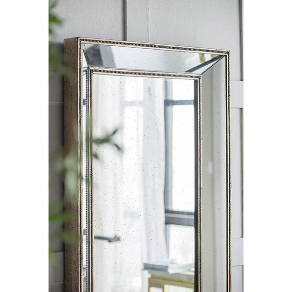 Silver Rectangle Accent Mirror - GreatEagleInc