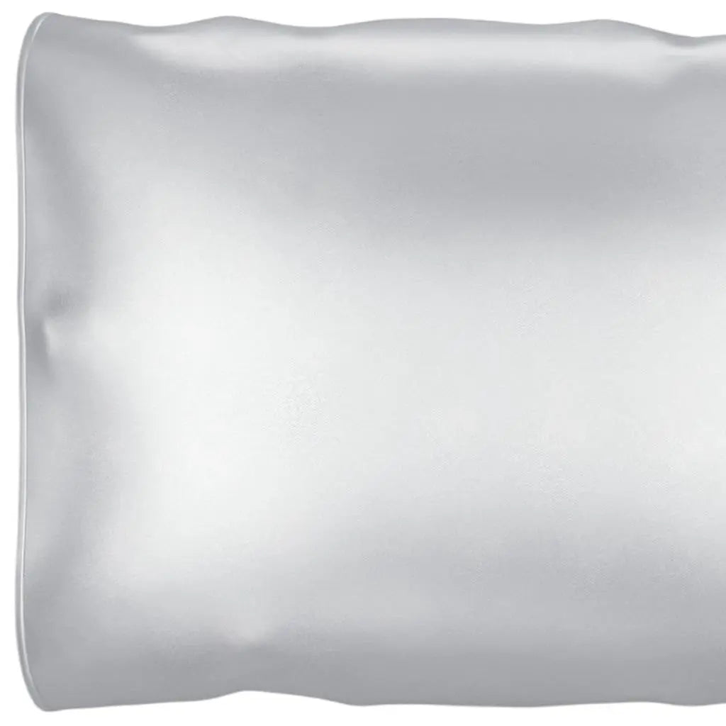 Silver Silk Open Ended Pillowcase Homeroots Bed & Bath