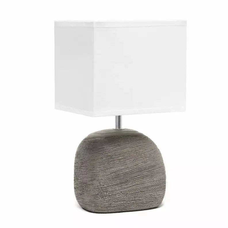 Simple Designs Bedrock Ceramic Table Lamp All The Rages, Inc.