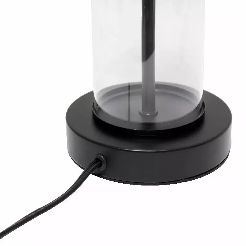 Simple Designs Encased Metal and Clear Glass Table Lamp All The Rages, Inc.