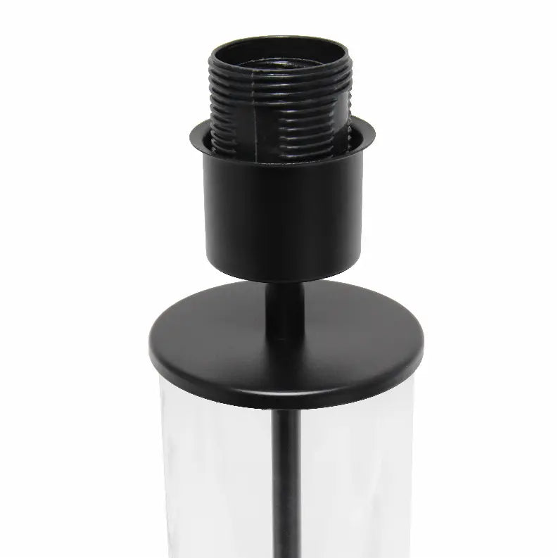 Simple Designs Encased Metal and Clear Glass Table Lamp All The Rages, Inc.