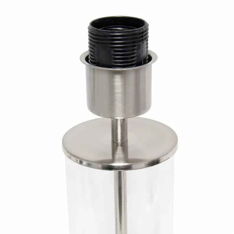 Simple Designs Encased Metal and Clear Glass Table Lamp All The Rages, Inc.