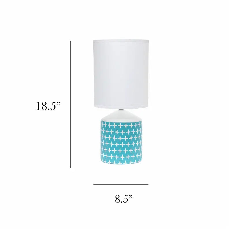 Simple Designs Fresh Prints Table Lamp All The Rages, Inc.