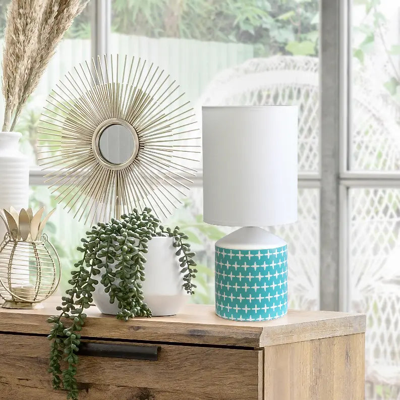 Simple Designs Fresh Prints Table Lamp All The Rages, Inc.