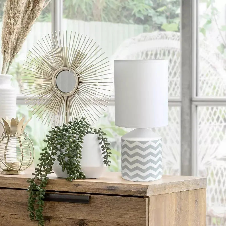 Simple Designs Fresh Prints Table Lamp All The Rages, Inc.