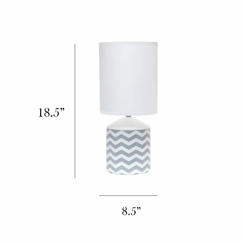 Simple Designs Fresh Prints Table Lamp All The Rages, Inc.