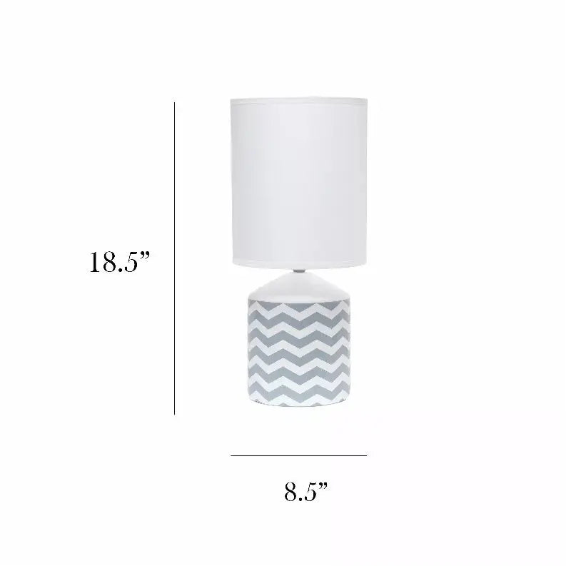 Simple Designs Fresh Prints Table Lamp All The Rages, Inc.