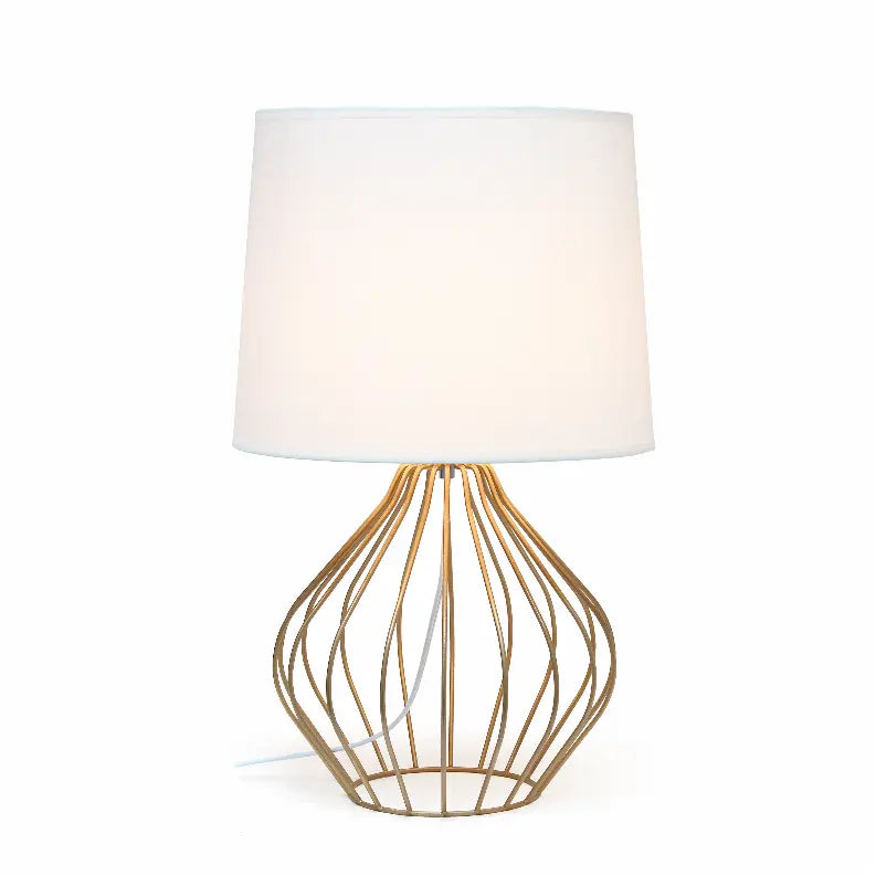 Simple Designs Geometrically Wired Table Lamp All The Rages, Inc.