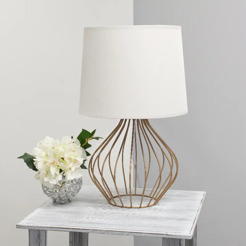 Simple Designs Geometrically Wired Table Lamp All The Rages, Inc.