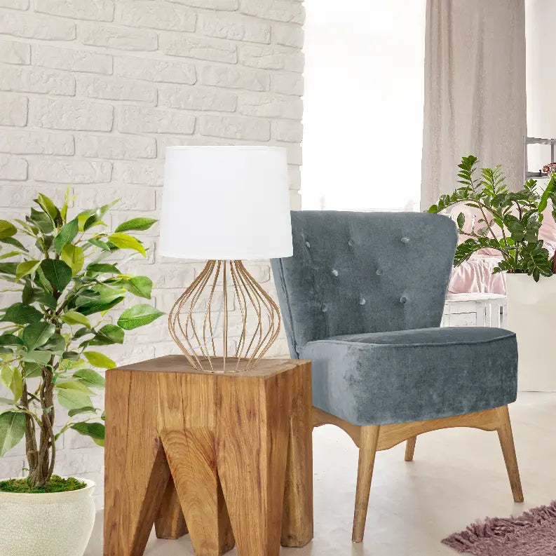 Simple Designs Geometrically Wired Table Lamp All The Rages, Inc.
