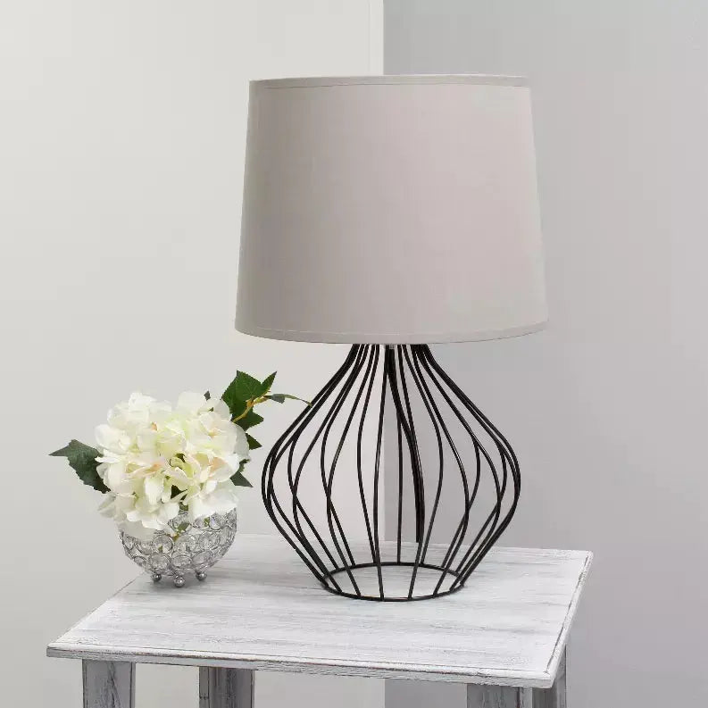 Simple Designs Geometrically Wired Table Lamp All The Rages, Inc.