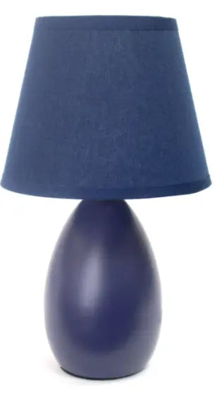 Simple Designs Mini Egg Oval Ceramic Table Lamp All The Rages, Inc.