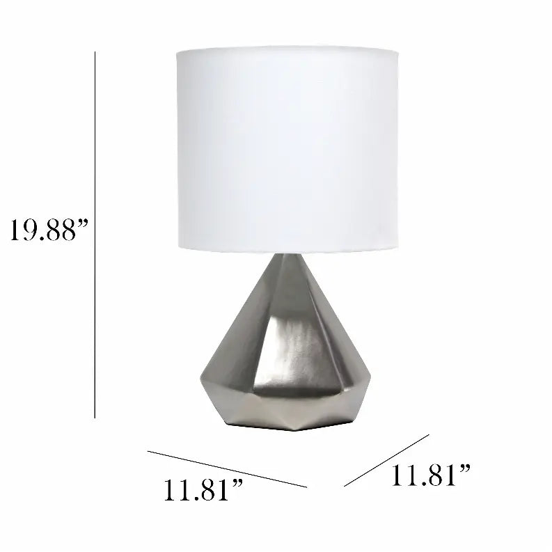 Simple Designs Solid Pyramid Table Lamp All The Rages, Inc.