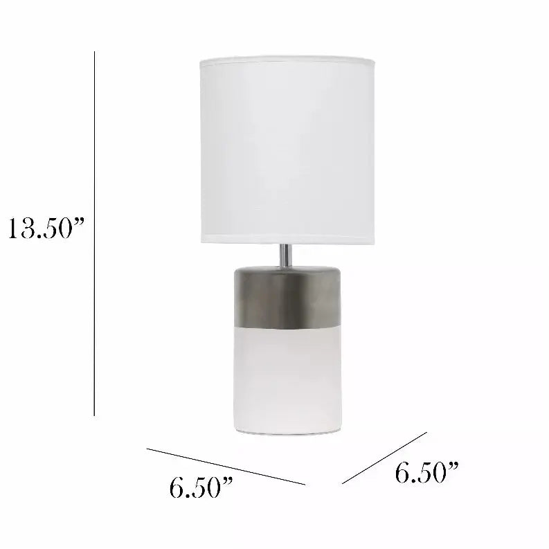 Simple Designs Two Toned Basics Table Lamp All The Rages, Inc.