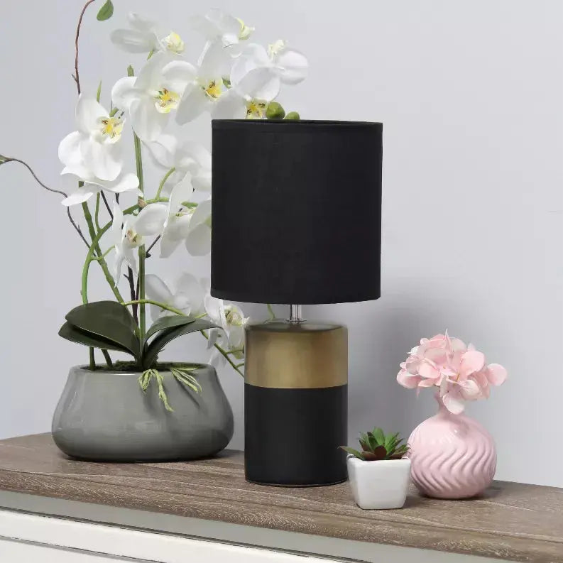 Simple Designs Two Toned Basics Table Lamp All The Rages, Inc.
