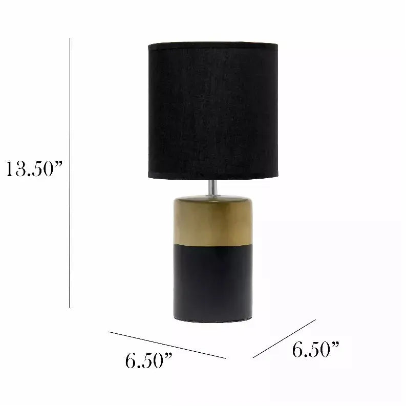 Simple Designs Two Toned Basics Table Lamp All The Rages, Inc.