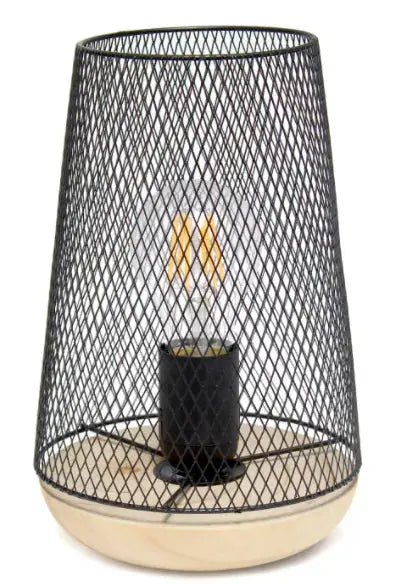 Simple Designs Wired Mesh Uplight Table Lamp All The Rages, Inc.