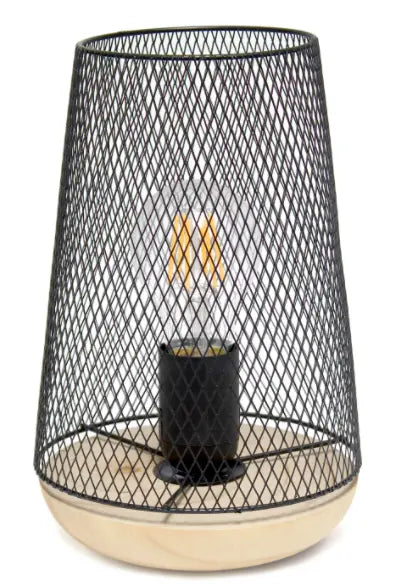 Simple Designs Wired Mesh Uplight Table Lamp All The Rages, Inc.