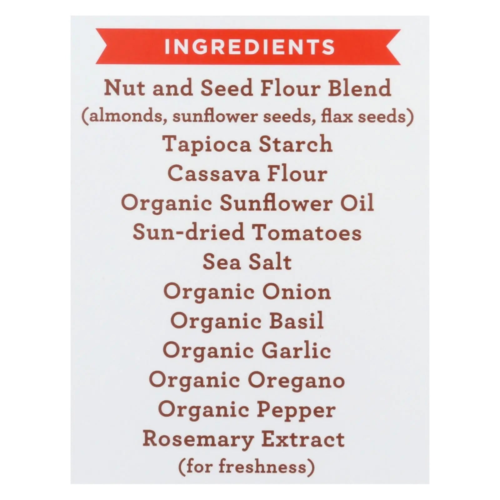 Simple Mills Sun Dried Tomato And Basil Almond Flour Crackers - Case Of 6 - 4.25 Oz. Simple Mills
