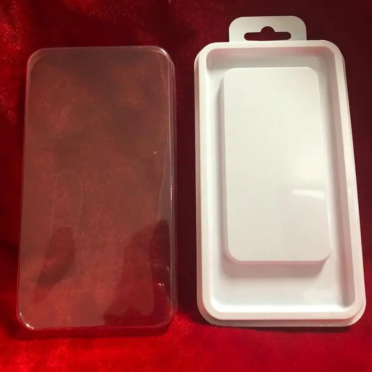Simple Pone Case Trahnsparent Package Suitable for Apple Samsung Huawei and Other Phone Case Pvc Packaging Box White