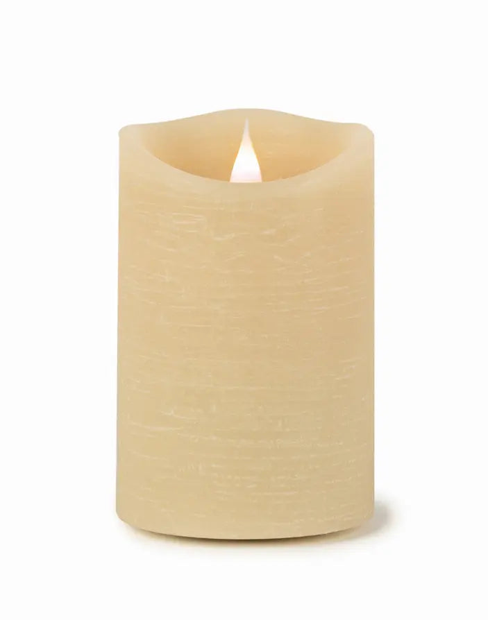 Simplux LED Designer Candle with Remote (Set of 2) 4 and 8 Hr Timer 3.5" x 5.5"H Wax/Plastic Melrose Intl.
