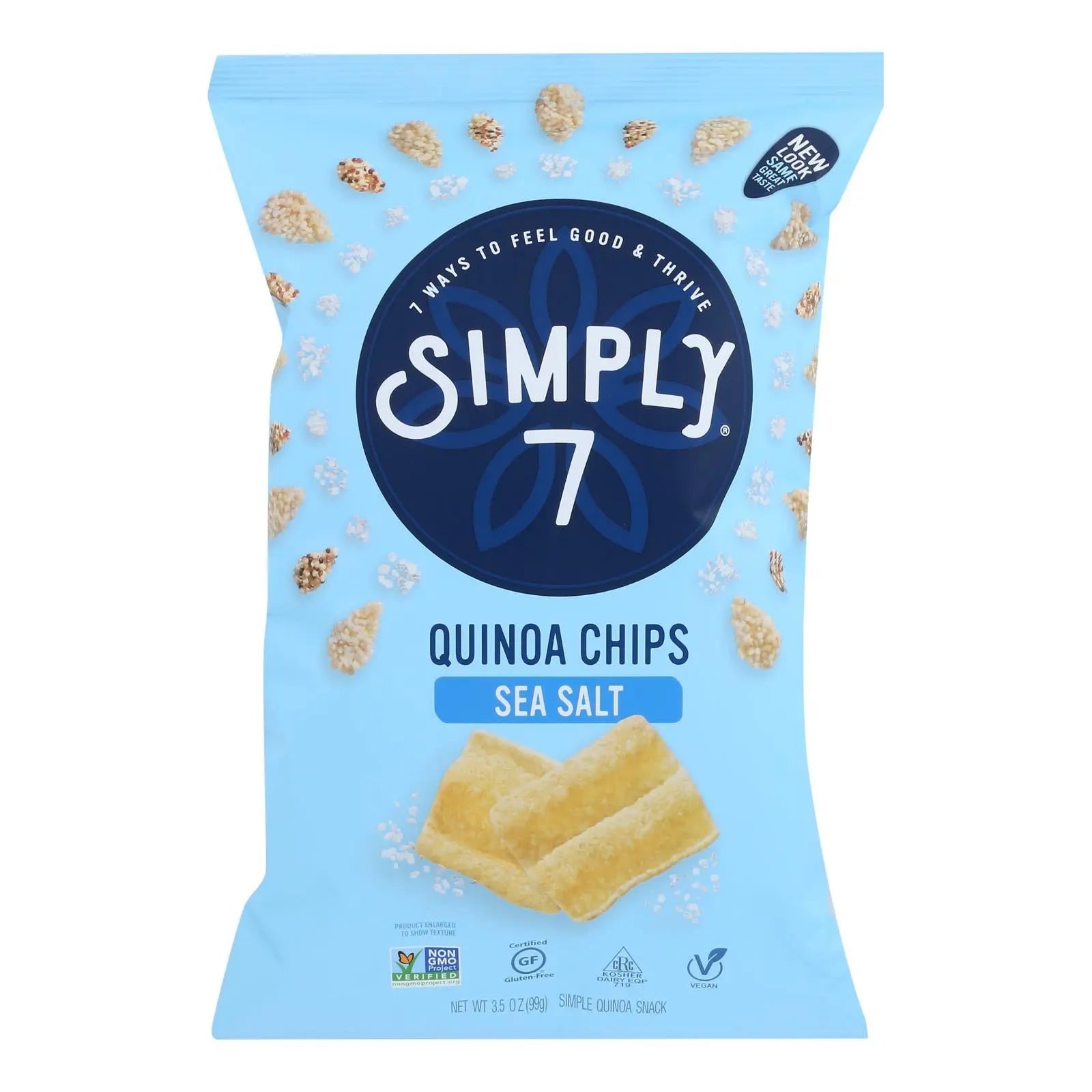 Simply 7 - Chips Quinoa Sea Salt - Case Of 8-3.5 Oz Simply 7 Snacks