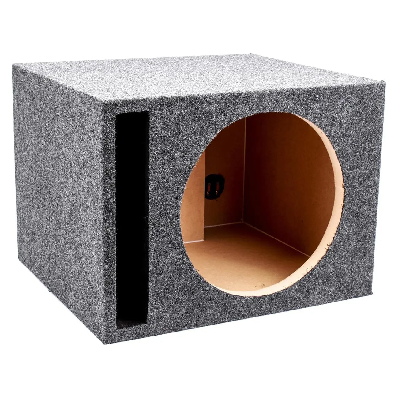 Single 12″ Slot Ported Vented Heavy Duty Empty Woofer Enclosure Qpower